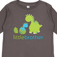 thumbnail image 4 of Inktastic Dinosaur Little Brother Green Boys Long Sleeve Toddler T-Shirt, 4 of 5