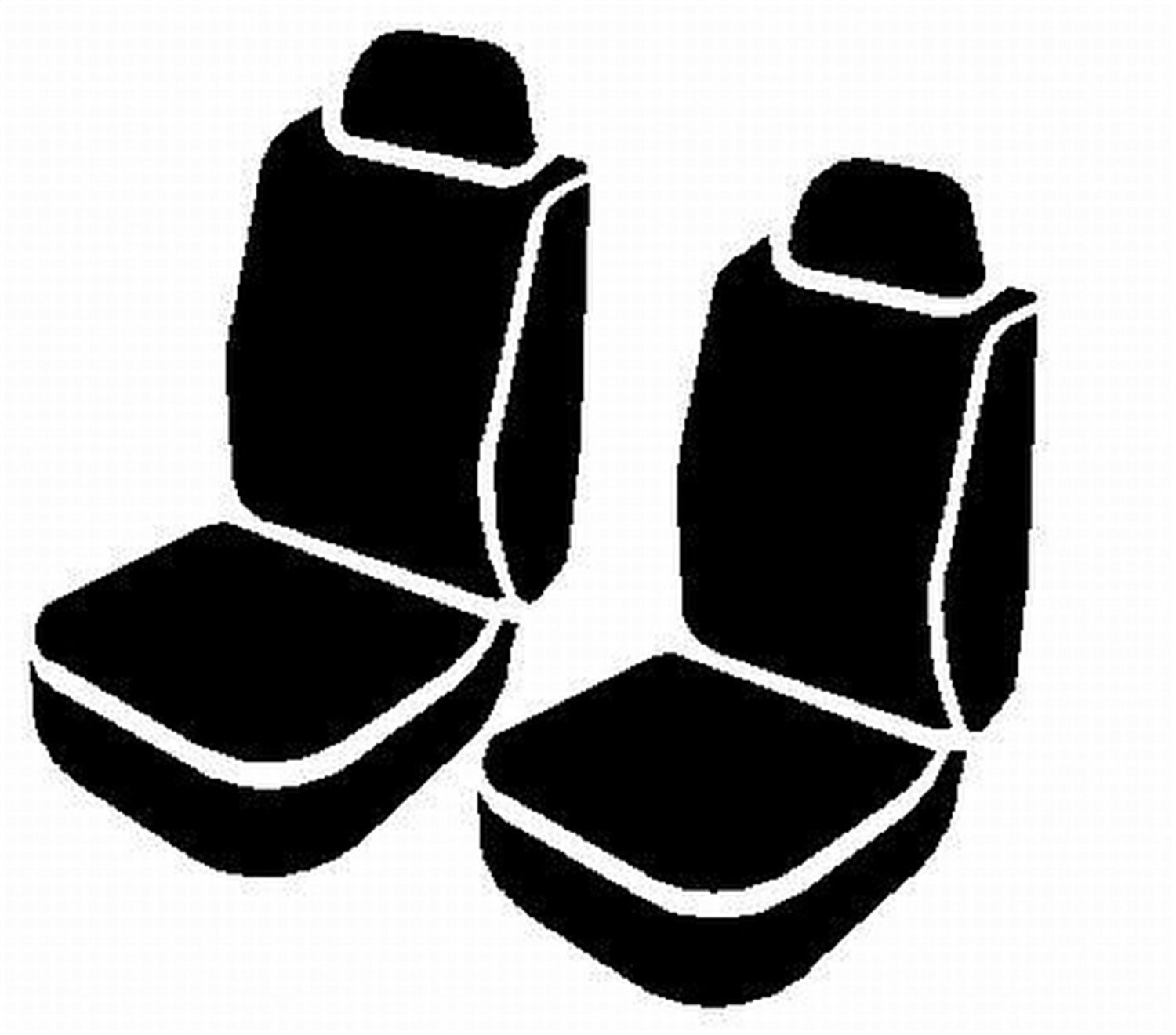 Fia Inc. SL69-36 BLK/BLK FIASL69-36 BLK/BLK 09-16 TACOMA SL FRONT BUCKET SEAT COVER BLK/BLK