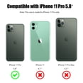 thumbnail image 5 of Apple iPhone 11 PRO Phone Case Heavy Duty Brushed Texture Slim Hybrid Shock Proof Dual Layer Hard PC & Soft TPU Armor Defender Protective Rubber Rugged GREEN Thin Cover for Apple iPhone 11 Pro / 5.8", 5 of 5