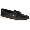 thumbnail image 1 of Women's Sperry Top-Sider Authentic Original Boat Shoe Black/White Leather 8 W, 1 of 6