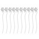 thumbnail image 3 of 10 horquillas metálicas para el cabello, ideales para decorar cabello largo con motivos florales antiguos. Plata, 3 of 9