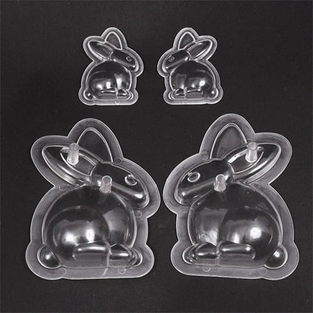 

ZMHIXM 2pcs Easter Bunny Chocolate Mold 3D Polycarbonate Rabbit Molds for Chocolate Bonbon Baking Pastry Tools Confectionery Mould