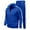Blue, variant on Men's Tracksuit 2 Piece Hooded Jacket & Long Pants Sets Athletic Suits Orange XL