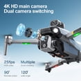 thumbnail image 4 of Drone GPS QAONIE K19 con controlador de pantalla de 4.5 pulgadas, 2 baterías, 4 of 5