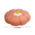 thumbnail image 3 of Pumpkin Shaped Futon Cushion 17.71x17.71x4.72in Thickened Seat Pad with Flock Cover, Multi-Functional Back Support Pillow for Living Room Bedroom Sofa(Pink), 3 of 6