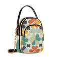 thumbnail image 7 of FORMRS Crossbody Bag for Women Quilted Travel Shoulder Cell Phone Purse with Chain Strap Handbag, Beige Clover Pattern, 7 of 7