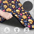 thumbnail image 3 of Naloa Skull gold flower Car Foot Mat Set of 4 Pieces - Universal Floor Liner Neoprene Full Set Floor Mats for Cars Trucks SUV, 3 of 7