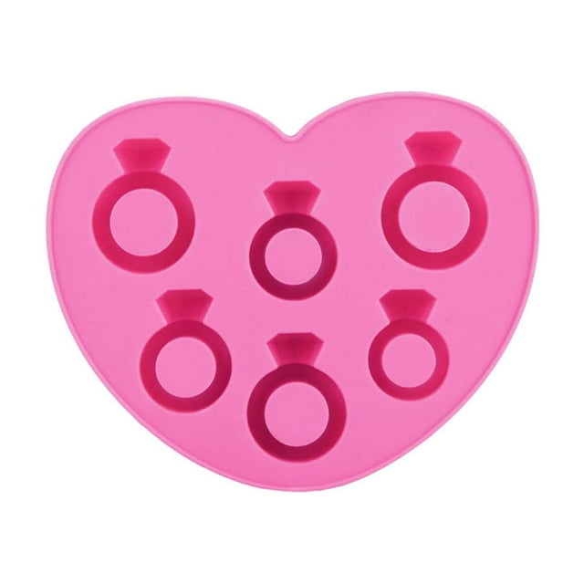1 paquete de molde de fundición de resina epoxi de silicona con anillo de diamante para hacer joyas y colgantes, regalo Ideal para el Día de San Valentín DIY