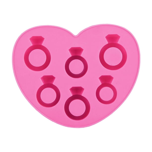 1 paquete de molde de fundición de resina epoxi de silicona con anillo de diamante para hacer joyas y colgantes, regalo Ideal para el Día de San Valentín DIY