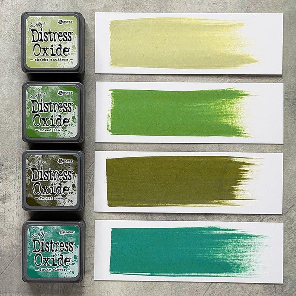 Mini Distress Oxide Pad Bundle - Ranger Tim Holtz Mini Distress Oxide Pad Sets #13, #14, #15, #16, #17, #18 with Trebbies Detail Stick