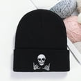 thumbnail image 3 of Eosunjian Winter Beanie Hat Men Women Knit Skull Embroidered Warm Beanie Thick Stretchy Unisex Beanie Hat for Daily Wear Outdoor Sports White, 3 of 13