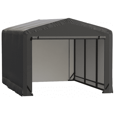 ShelterTube Wind and Snow-Load Rated Garage, 10x14x8 Gray