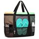 thumbnail image 1 of Bolsa de playa de malla con cremallera 42*38*20cm bolsa grande plegable antiarena para playa bolsa de almacenamiento para ropa, juguetes, toallas, gimnasio, piscina, viajes, 1 of 5