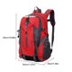 thumbnail image 5 of Sonducket Mochilas impermeables 36-55L de gran capacidad para deportes al aire libre, mochilas para escalar, mochilas portátiles para senderismo Ropa Deportiva, Zapatos Rojo, 5 of 6