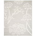 thumbnail image 1 of Safavieh Bella Collection BEL131B Handmade Grey and Ivory Premium Wool Area Rug (6' x 9'), 1 of 3