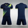 thumbnail image 4 of ATOGUTA 2 Piece Summer Outfits for Boys Short Sleeve Crew Neck T shirts and Shorts Set Size 5T-15 Teens Summer Cute Clothes Sets Navy, 4 of 6