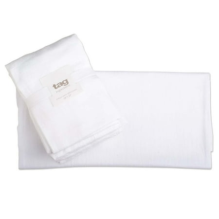 

Tag 730826 Flour Sack Dishtowel 29 by 28-Inch White Set of 5