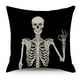 thumbnail image 3 of Set of 4 Halloween Skull Sofa Linen Pillowcases Halloween Canvas Sofa Pillowcases (45x45cm), 3 of 4