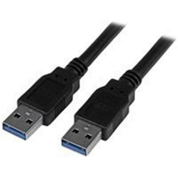 6 ft. USB 3.0 SuperSpeed A to A Male to Male Cable - Black