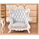 thumbnail image 3 of Baroque Style Wood Frame Classic Sofa Baby Blue Princess Antique Sofa Set Leather Fabric Hand Carved Rococo Sectionals sofa My Lux Decor Round, 3 of 5