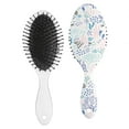 thumbnail image 2 of Cute Cartoon Crab Hair Brush - Round-Tip Bristles for Gentle Detangling & Scalp Massage, Anti-Frizz Paddle Brush for Women & Men, Nautical Sea Life Design, 2 of 5