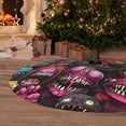 thumbnail image 6 of Rateoe Monstrous Cartoon Characters Print Christmas Tree Skirt 30" for Xmas Holiday New Year Party Circle Tree Mat Ornaments Decoration, 6 of 7
