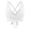 01-White684, variant on XIAONU Back Tie Swim Bra for Women Solid Summer Pool Bikini Bustiers
