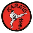 thumbnail image 1 of Karate Kick Martial Arts Uniform Patch, 3", 1 of 1