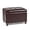 Red Brown, variant on 24'' Ottoman with Storage, Upholstered Storage Ottoman Stool, Velvet Tufted Cube Footstools Small, Hinged Foot Rest Stool for Living Room, Bedroom, Dark Grey