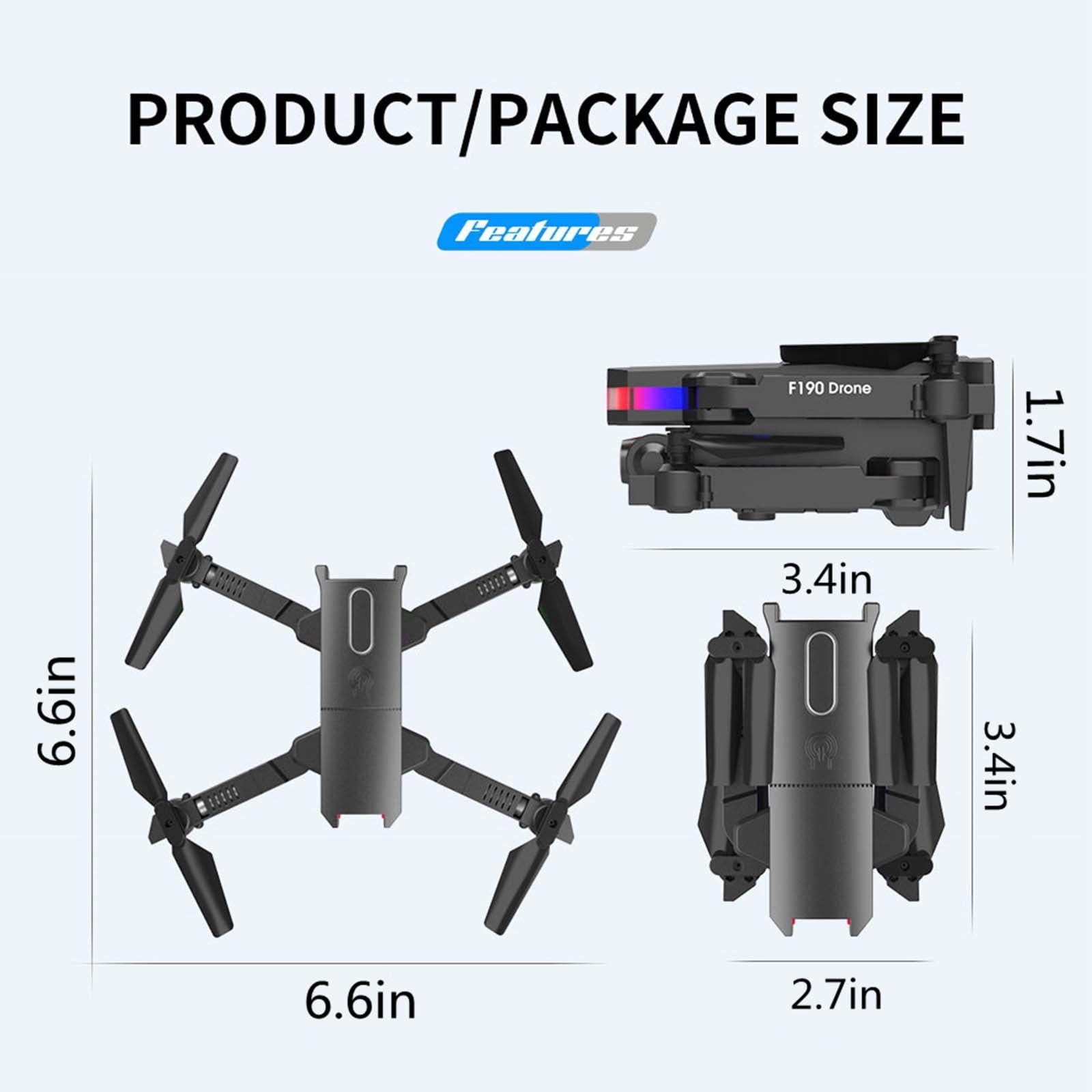 IGEED Drone with Dual 4K HD FPV Camera,Remote Control Quadcopter Toys with Altitude Hold,Headless Mode,Speed Adjustment,Gifts for Christmas Birthday,Toys for Boys Girls