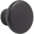 thumbnail image 3 of Telluride Cabinet/Bi-Fold Door Knob, 1-1/2 Inches, Matte Black by Stone Harbor Hardware, 3 of 4