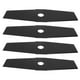 thumbnail image 5 of 4Pcs 12in Black Lawn Mower Brush Cutter Blade Garden Grass Trimmer Saw Cutting Blades Accessory, 5 of 5