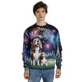 thumbnail image 4 of Happy New Year Beagle Family Cheer Winter Midnight Firework All Over Print 3D Sweatshirt Unisex Merch Beagles Dog Lover Gifts Idea - 02025, 4 of 6