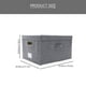 thumbnail image 3 of Caja de almacenamiento de tela plegable con tapa, organizador de artículos diversos, 3 of 5