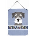 thumbnail image 2 of Carolines Treasures BB1392DS812 Schnauzer Welcome Wall and Door Hanging Prints, 2 of 2