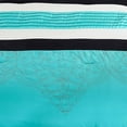 thumbnail image 3 of Chezmoi Collection 7-Piece Geometric Medallion Embroidery Bedding Comforter Set, California King, Teal/Gray/Black, 3 of 9