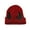 Red, variant on AKEGAMN Devil Horns Knitted Beanie Hat for Men and Women, Red One Size