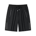 thumbnail image 2 of HBYJLZYG Men's Quick Dry Running Shorts with Zipper Pockets, Lightweight Ice Silk Athletic Shorts, Breathable Summer Gym Workout Shorts with Drawstring Waist, 2 of 9