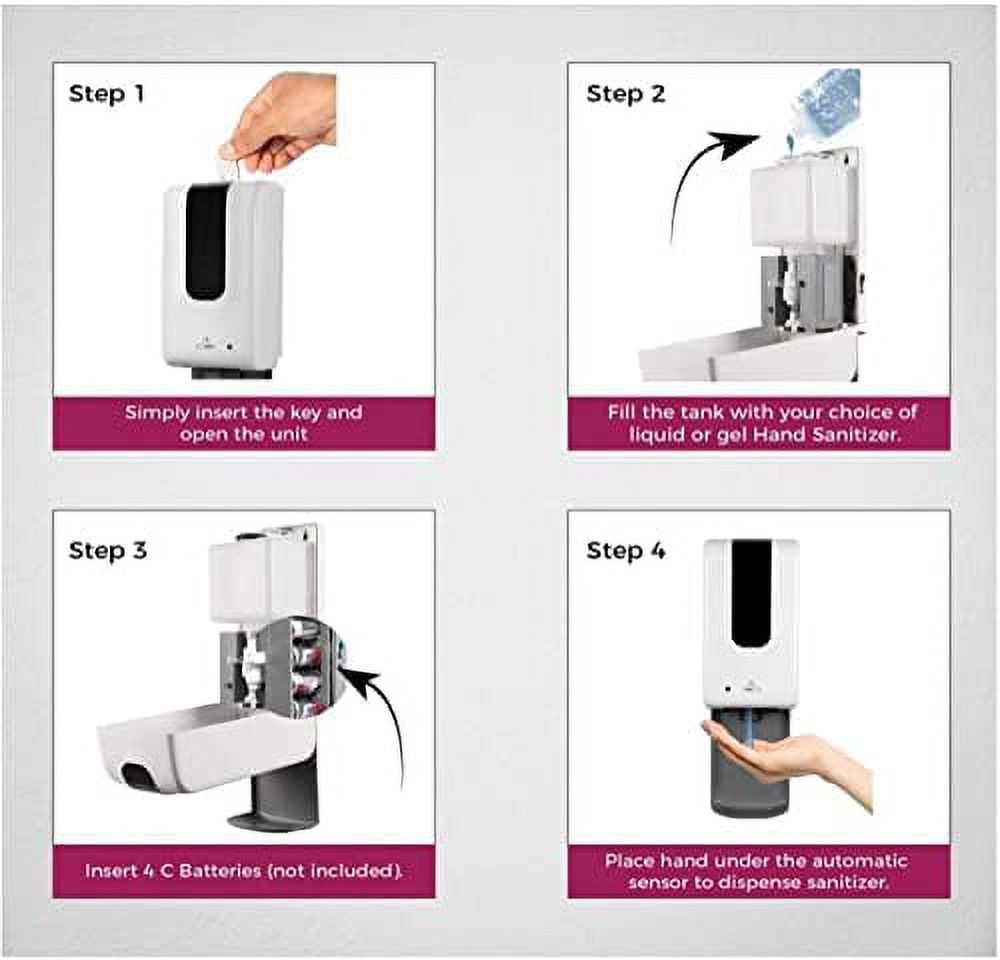 Automatic Hand Sanitizer Soap Dispenser Touchless Electronic Motion Sensor Release