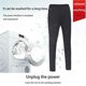 thumbnail image 4 of Kearding Pantalones calefactables de invierno para hombre, pantalones térmicos recargables por USB con 3 temperaturas ajustables en la cintura Suministros térmicos L, 4 of 6