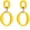 Yellow, variant on Acrylic Oval Statement Drop Earrings for Women 70s 80s 90s Neon Oval Earrings Fashion Lightweight Geometric Statement Earrings Retro 80s Halloween Party Costume Accessory