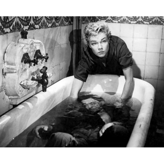 Les Diaboliques 1955 Simone Signoret drowns man in tub 16x20 poster