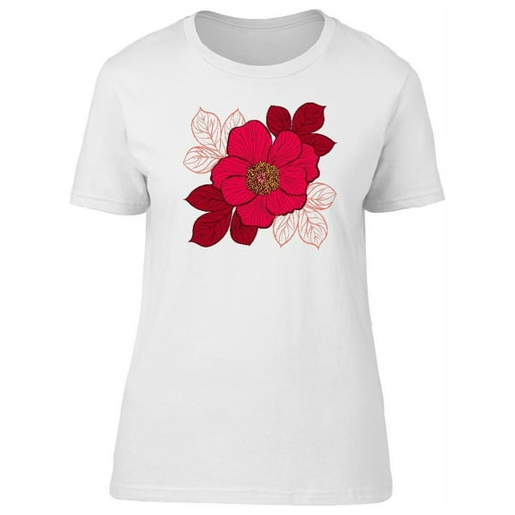 Beautiful Hot Pink Peony Flowers Tee Women's -Image by Shutterstock