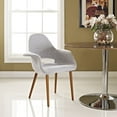 thumbnail image 4 of Modern Contemporary Kitchen Dining Armchair Light Gray, 4 of 4