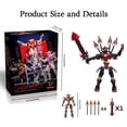 thumbnail image 2 of Figura de acción LUMRRSK T13 Mecha Samurai Robot con espada de 15 cm, 2 of 8