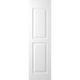 thumbnail image 6 of Ekena Millwork 15"W x 38"H Americraft Two Equal Flat Panel Exterior Real Wood Shutters (Per Pair), White, 6 of 10