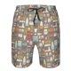 thumbnail image 3 of Balery Kitchen Food Traje de Baño Estilo Hawaiano para Hombre, Shorts de Secado Rápido con Bolsillos-Small, 3 of 6