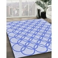 thumbnail image 2 of Ahgly Company Indoor Square Patterned Sky Blue Dress Blue Area Rugs, 6' Square, 2 of 6