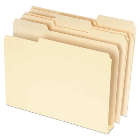 Pendaflex 54459 DoubleStuff File Folders, 1/3 Cut, Letter, Manila, 50/Pack