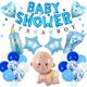 thumbnail image 1 of Kit de decoración para baby shower It's a Boy, 23 piezas | Globo de aluminio, 1 of 2